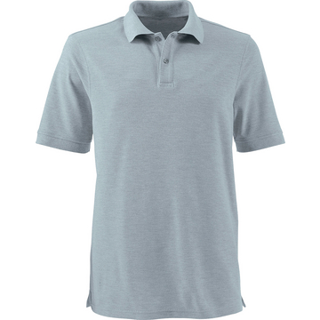 Polo-Shirt Basic ohne Brusttasche, graumelange, Größe M